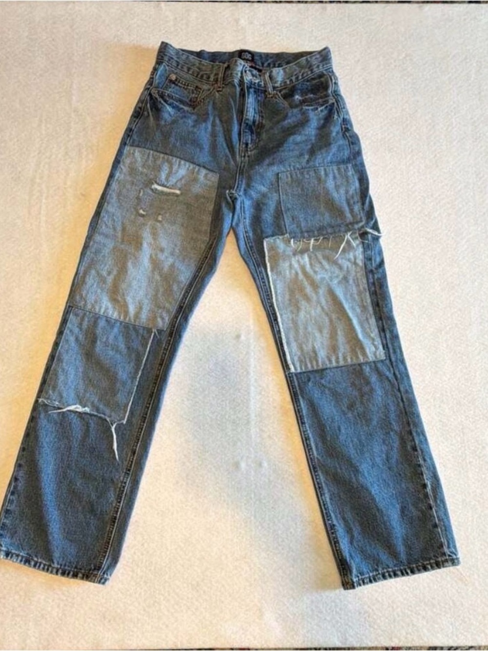 BDG Urban Outfitters High-Waisted Patchwork Cowboy Jeans Size 28